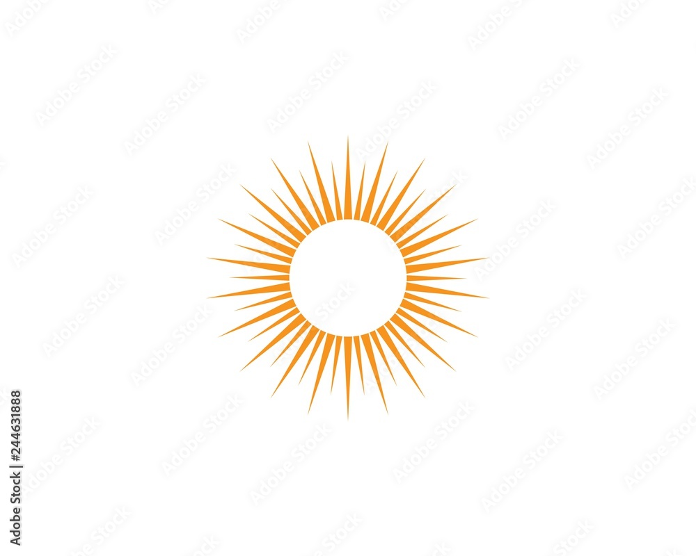 Fototapeta premium sun ilustration logo vector