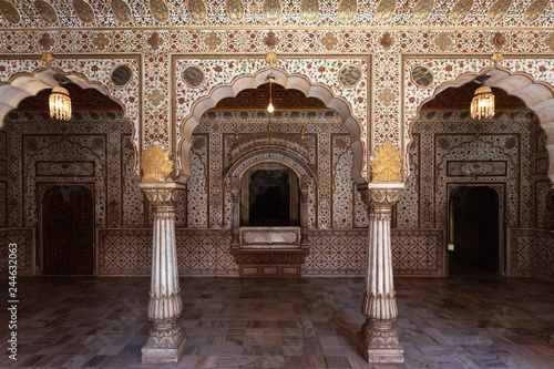 Junagarh fort interior, Bikaner, India