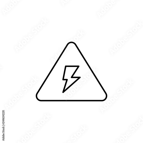 Free Download electricity, warning icon. Element of electricity for mobile concept and web apps illustration - GFXLoad