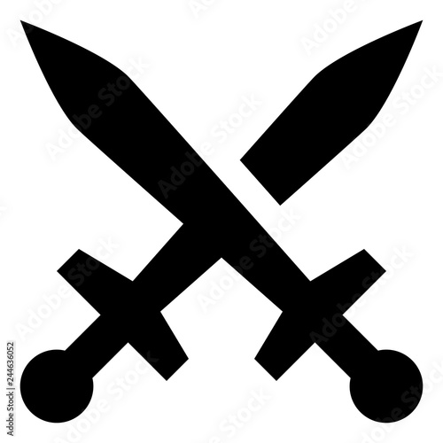 Medieval Swords Vector Icon