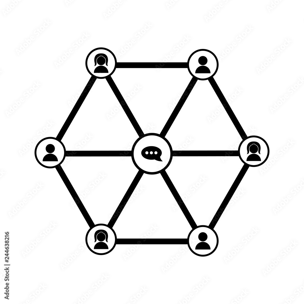 Isolated social network icon. Vector illustration design Isolated social network icon. Vector illustration design