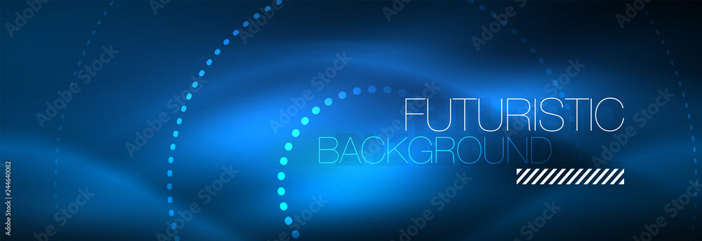 Glowing neon circle line dots, round line design, abstract style on black background. Neon abstract round circles Magic neon lights and glowing dots Glowing neon circle line dots, round line design, abstract style on black background. Neon abstract round circles Magic neon lights and glowing dots