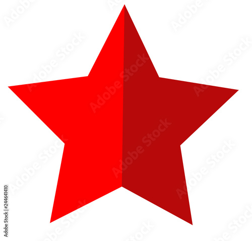 star icon on white background. flat style. star icon for your web site design, logo, app, UI. red star symbol. competition & success sign.