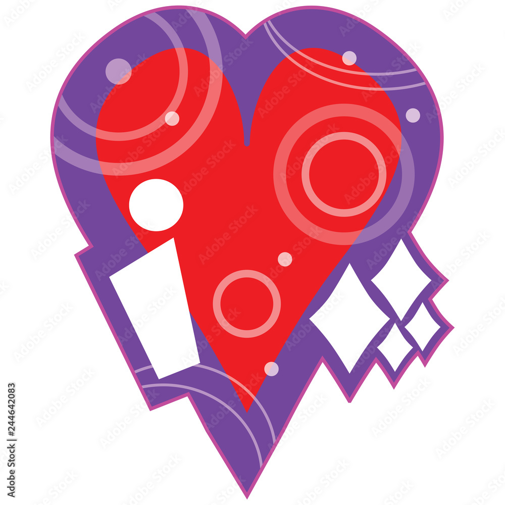 Fototapeta premium i love diamonds abstract design graphic