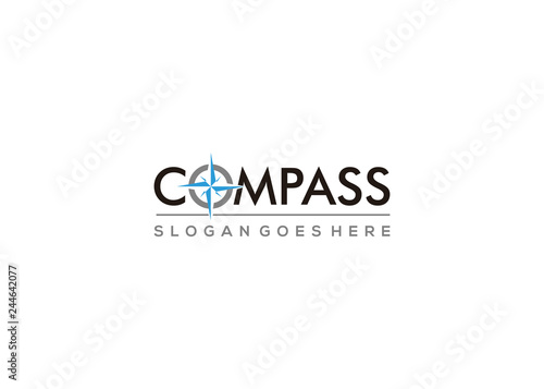 compass business company vector illustration