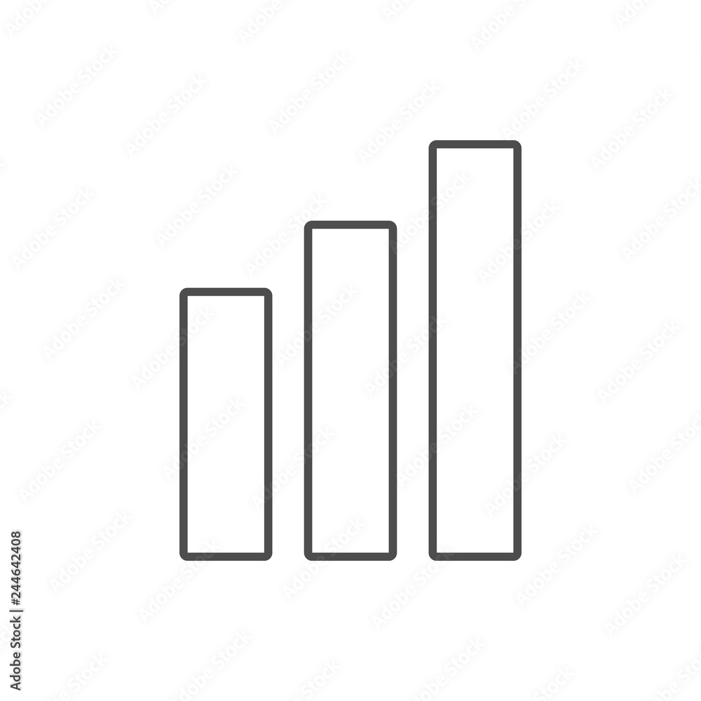 diagram columns icon. Element of cyber security for mobile concept and web apps icon. Thin line icon for website design and development, app development diagram columns icon. Element of cyber security for mobile concept and web apps icon. Thin line icon for website design and development, app development