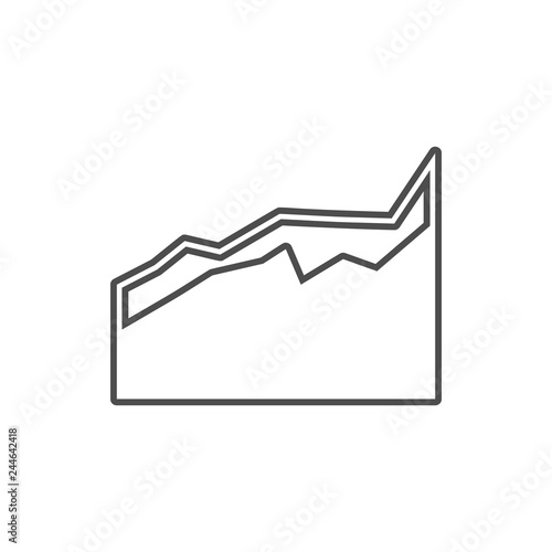 a comparative diagram icon. Element of cyber security for mobile concept and web apps icon. Thin line icon for website design and development, app development