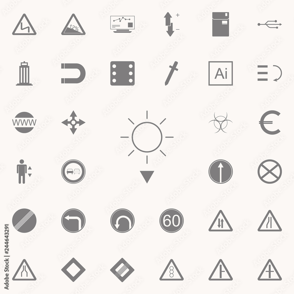 Sunset icon. web icons universal set for web and mobile