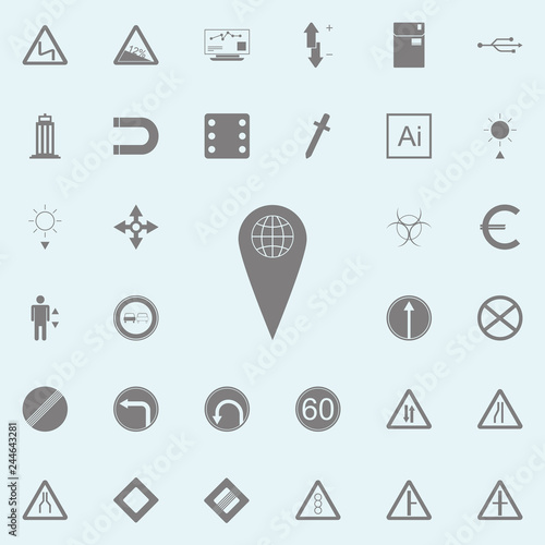 Logo design abstract travel icon. web icons universal set for web and mobile
