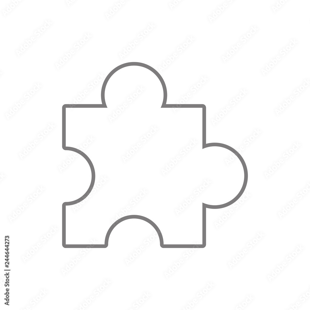 Puzzle icon. Element of cyber security for mobile concept and web apps icon. Thin line icon for website design and development, app development Puzzle icon. Element of cyber security for mobile concept and web apps icon. Thin line icon for website design and development, app development