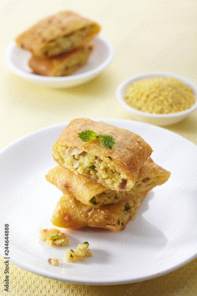 Delicious Chinese cuisine, millet pancakes Delicious Chinese cuisine, millet pancakes