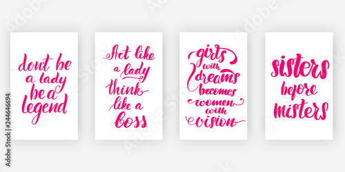 Don't be a lady, be