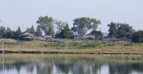 View of a remote Siberian village Zuzya
