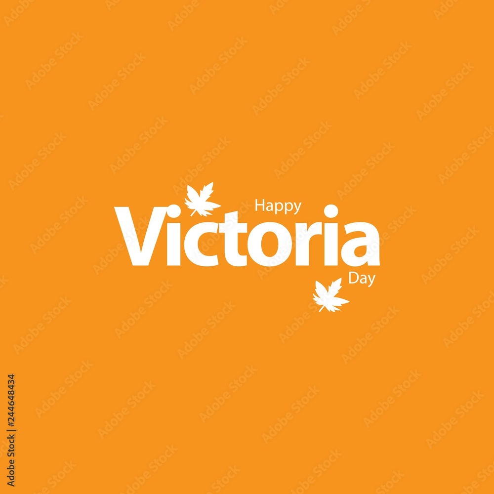 Happy Victoria Day Vector Template Happy Victoria Day Vector Template