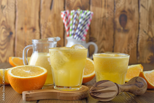 Natural fresh orange juice