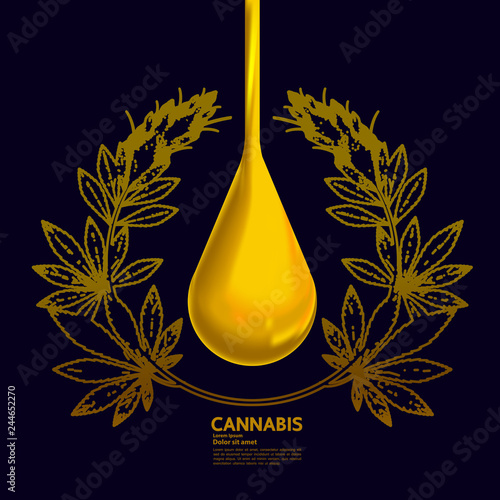 Cannabis for medical vector.
