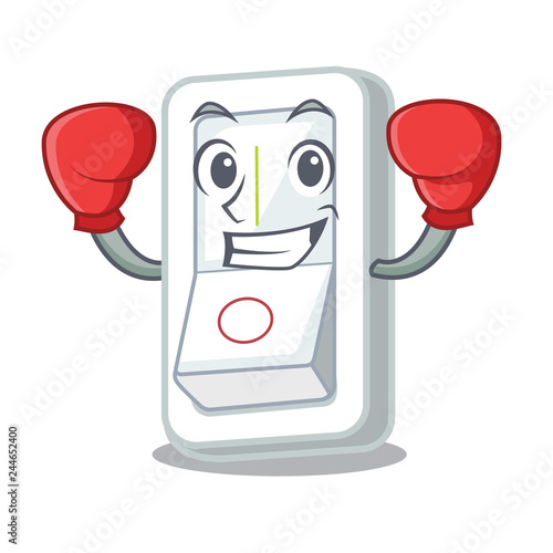 Boxing light switch in the cartoon shape