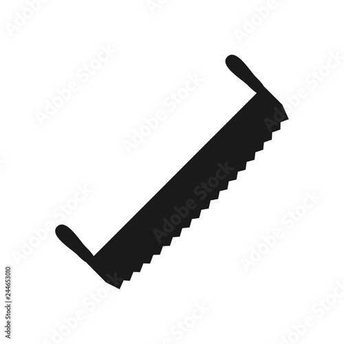 The saw icon. Saw symbol. Flat Vector illustration