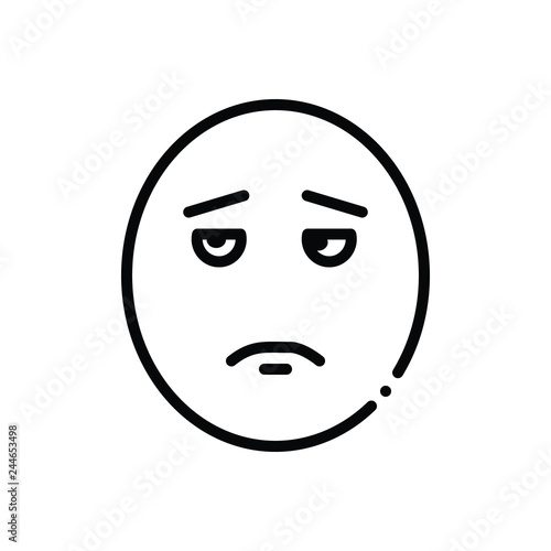 Black line icon for asshole 