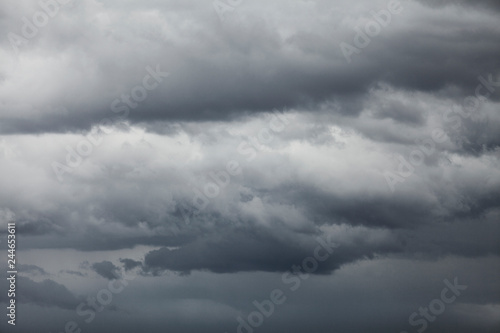 Background of dark dramatic clouds
