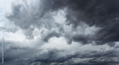 Background of dark dramatic clouds
