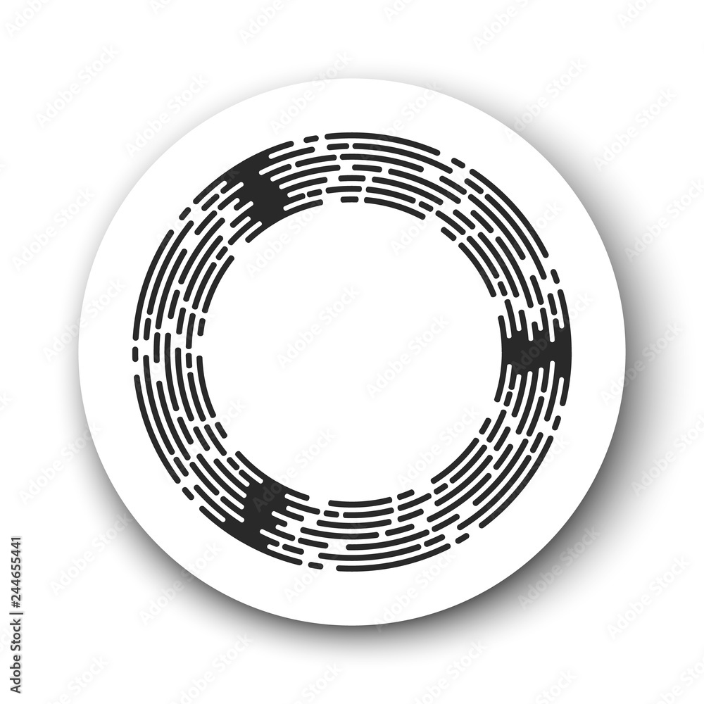 Circle on the substrate in a modern style. Abstract circle Circle on the substrate in a modern style. Abstract circle