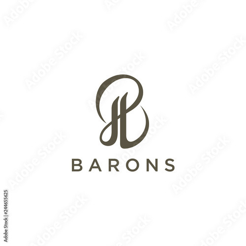 The letter B, Beautiful vector logo design inspiration