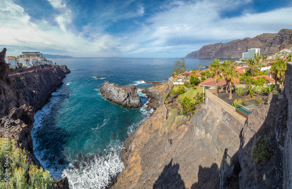 Landscape with North Tenerife coast, Canary island, Spain