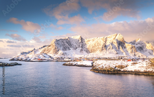 Reine during winter, Lofoten Islands, Norway