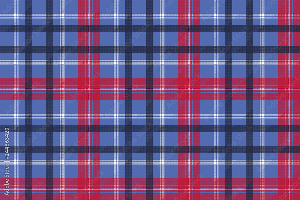 Fototapeta premium Tartan seamless pattern check fabric texture