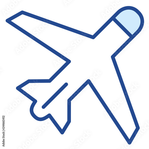 Flugzeug Vector Icon Illustration