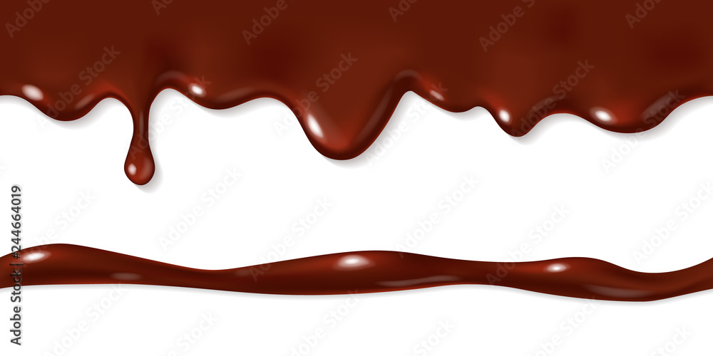 Seamless dripping melted chocolate Seamless dripping melted chocolate