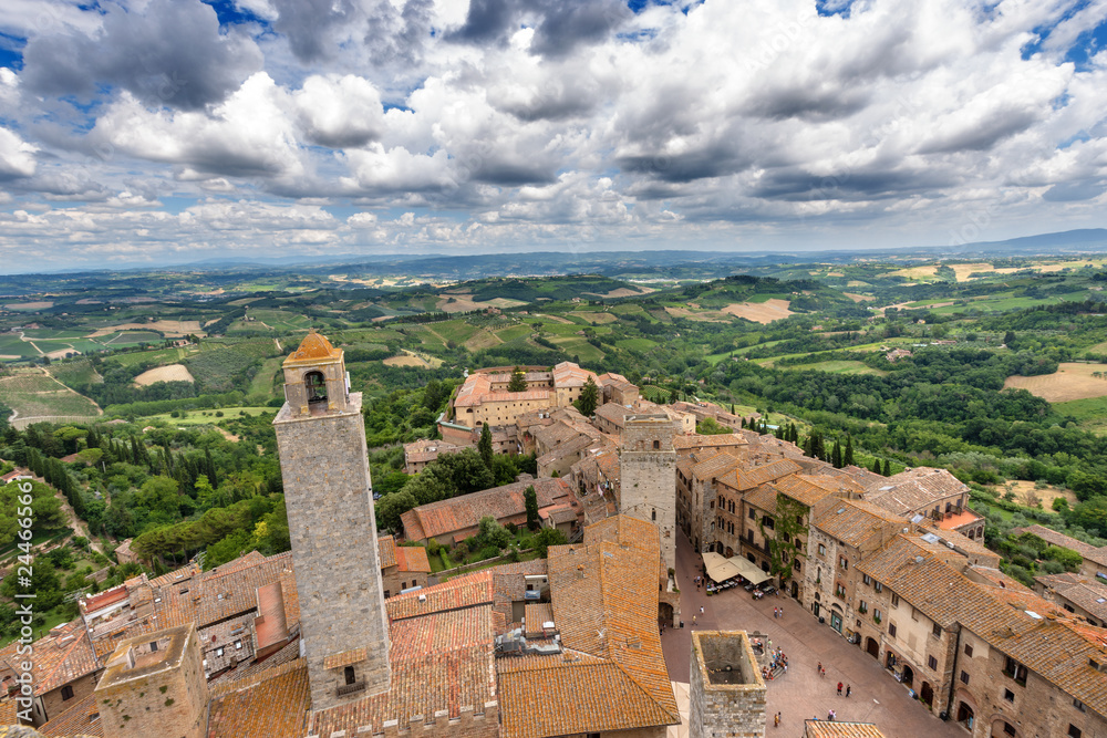 Medieval town of San Gimignano - Tuscany Italy