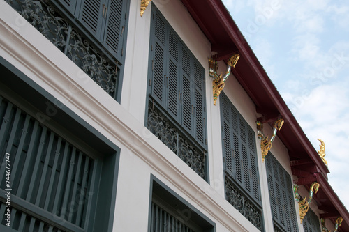 Wallpaper Mural Bangkok Thailand, balcony and window shutters of a building in the palace grounds Torontodigital.ca