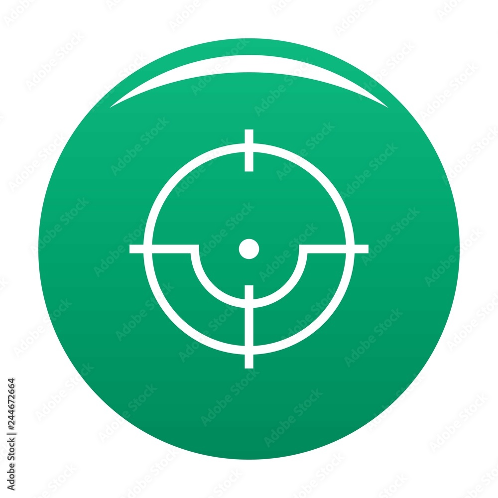Sniper icon. Simple illustration of sniper vector icon for any design green Sniper icon. Simple illustration of sniper vector icon for any design green