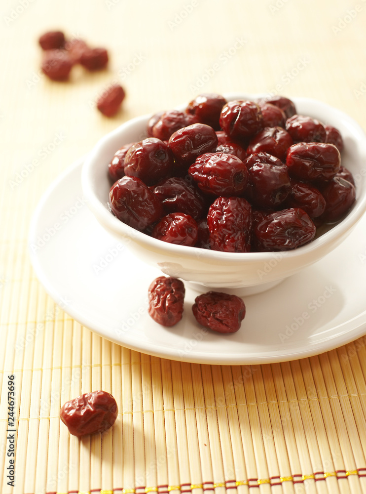 Delicious Chinese food, honey red dates Delicious Chinese food, honey red dates