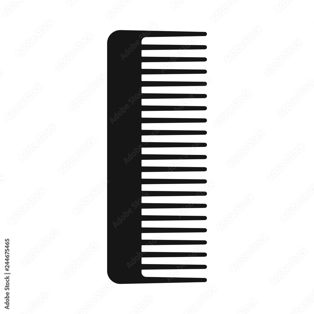 Isolated object of brush and hair symbol. Set of brush and hairbrush stock vector illustration. Isolated object of brush and hair symbol. Set of brush and hairbrush stock vector illustration.