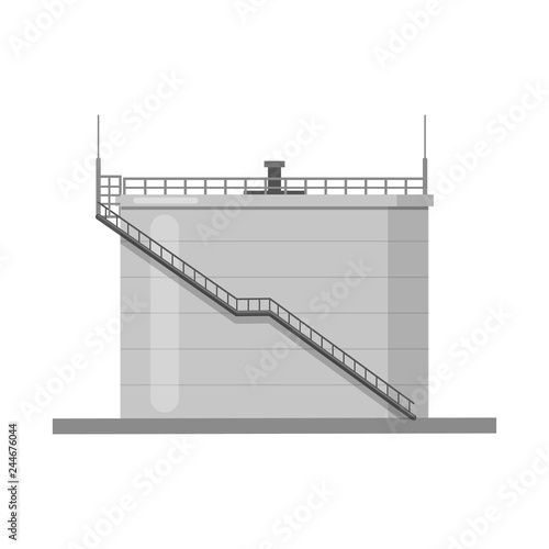 Vector design of oil and gas logo. Collection of oil and petrol vector icon for stock.