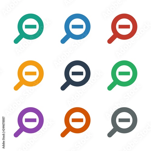 zoom out icon white background