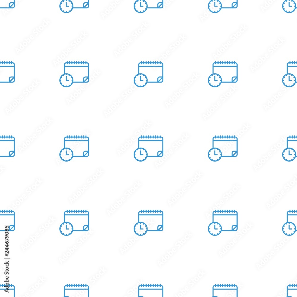 calendar with clock icon pattern seamless white background calendar with clock icon pattern seamless white background