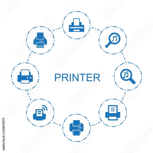 8 printer icons