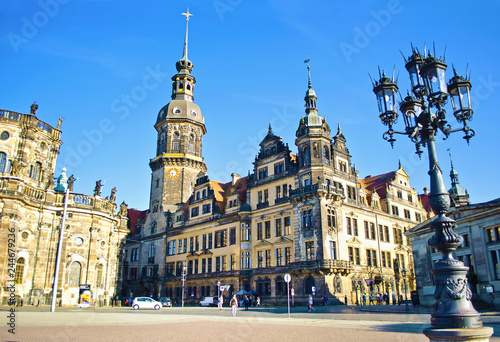 Theaterplatz square in Dresden, Germany