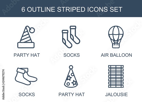 striped icons