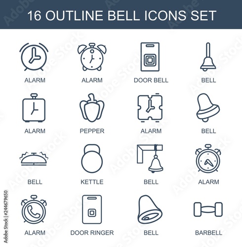 16 bell icons