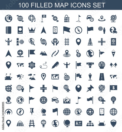 100 map icons