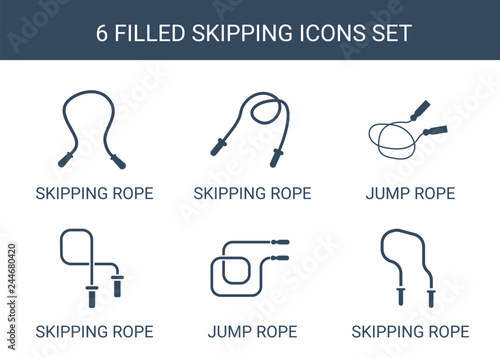6 skipping icons