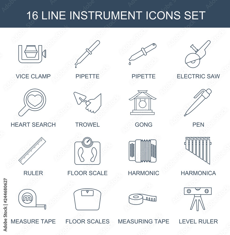 16 instrument icons 16 instrument icons
