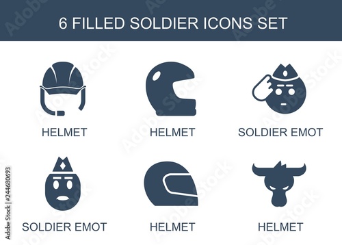 6 soldier icons