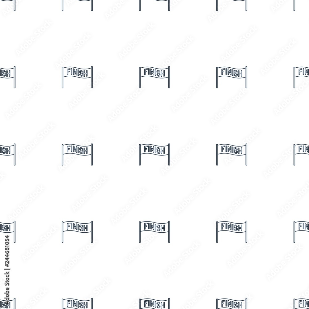 finish icon pattern seamless white background finish icon pattern seamless white background