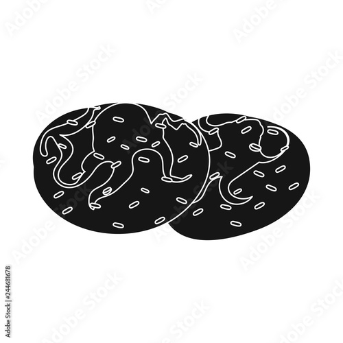 Vector design of dreams and night sign. Set of dreams and bedroom stock symbol for web.